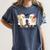 Silly Goose Spooky Teacher Halloween Cute Goosebumps Women's Comfort Colors T-Shirt Denim