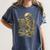 Skeleton Book Floral Skull Halloween Teacher Costume Women's Comfort Colors T-Shirt Denim Skeleton Book Floral Skull Halloween Teacher Costume Women's Comfort Colors T-Shirt Denim