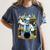 Skeleton Mad Scientist Halloween Costume Science Teacher Women's Comfort Colors T-Shirt Denim Skeleton Mad Scientist Halloween Costume Science Teacher Women's Comfort Colors T-Shirt Denim