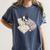 Sleepy Boston Terrier Pajama Men Women Kids Women's Comfort Colors T-Shirt Denim