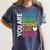 You Are SMART BRAVE STRONG KIND LOVED MOTIVATION TEACHER KID Women's Comfort Colors T-Shirt Denim You Are SMART BRAVE STRONG KIND LOVED MOTIVATION TEACHER KID Women's Comfort Colors T-Shirt Denim