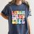 Soul Bleach Teacher Staff First Day Of School Last Hugs & High Fives Lunch Lady Vibes Blue Classic Fit Women's Comfort Colors T-Shirt Denim Soul Bleach Teacher Staff First Day Of School Last Hugs & High Fives Lunch Lady Vibes Blue Classic Fit Women's Comfort Colors T-Shirt Denim