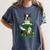 St Patrick's Day Leprechaun Boston Terrier Dog Shamrock For Men Women Kids Women's Comfort Colors T-Shirt Denim
