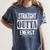 Straight Outta Energy Teacher Life Back To School Teacher Women's Comfort Colors T-Shirt Denim