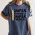 Super Teacher By Day Super Tired By Night Back To School Women's Comfort Colors T-Shirt Denim