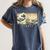 Surfing Boston Terrier Kanagawa Wave Japanese Dog For Men Women Kids Women's Comfort Colors T-Shirt Denim