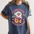 I Survived 67 Days Of School Groovy Retro Teachers Girls Women's Comfort Colors T-Shirt Denim