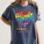It Takes a Big Heart To Shape Little Minds Teacher Women's Comfort Colors T-Shirt Denim