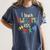 I Teach Awesome Kids Shirt Autism Special Education Teacher Women's Comfort Colors T-Shirt Denim