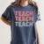 Teach Compassion Kindness Confidence For Teacher Women's Comfort Colors T-Shirt Denim Teach Compassion Kindness Confidence For Teacher Women's Comfort Colors T-Shirt Denim