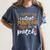 I Teach The Cutest Pumpkins In The Patch Shirt Teacher Women's Comfort Colors T-Shirt Denim