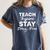 Teach Inspire Stay Drug-Free Red Ribbon Week Teacher Kids Women's Comfort Colors T-Shirt Denim