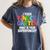 I Teach Kindergarten What Is Your Superpower Teacher Women's Comfort Colors T-Shirt Denim