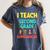 I Teach Second Grade Superheroes Teacher Superhero Women's Comfort Colors T-Shirt Denim