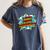 I Teach Superheroes Retro Comic Super Teacher Graphic Women's Comfort Colors T-Shirt Denim I Teach Superheroes Retro Comic Super Teacher Graphic Women's Comfort Colors T-Shirt Denim