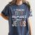 I Teach Tiny Humans About Jesus Teacher Sunday School Faith Women's Comfort Colors T-Shirt Denim I Teach Tiny Humans About Jesus Teacher Sunday School Faith Women's Comfort Colors T-Shirt Denim