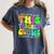 This Teacher 80s 90s Teachers's Day Glows Last Day Of School Women's Comfort Colors T-Shirt Denim
