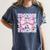 Teacher Bow Pencil Flowers Teacher Back To School Women's Comfort Colors T-Shirt Denim