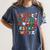 Teacher Christmas Alphabet Back To School Holiday Learning Women's Comfort Colors T-Shirt Denim Teacher Christmas Alphabet Back To School Holiday Learning Women's Comfort Colors T-Shirt Denim
