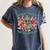 Teacher Christmas Rockin' Around The Classroom Men Women Kids Women's Comfort Colors T-Shirt Denim Teacher Christmas Rockin' Around The Classroom Men Women Kids Women's Comfort Colors T-Shirt Denim