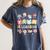 Teacher Groovy Play Is Learning Back To School Women's Comfort Colors T-Shirt Denim