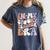 Teacher Halloween In My Spooky Teacher Era Retro Groovy Women's Comfort Colors T-Shirt Denim