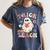 Teacher Halloween Trick Or Teach Floral Ghost Women's Comfort Colors T-Shirt Denim