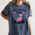 This Teacher Loves Her Flock Cute Flamingo Teacher Women's Comfort Colors T-Shirt Denim
