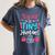 Teacher Preschool Pre K Kindergarten Women's Comfort Colors T-Shirt Denim