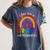 Teacher You Are a Rainbow Of Possibilities Funny Women's Comfort Colors T-Shirt Denim Teacher You Are a Rainbow Of Possibilities Funny Women's Comfort Colors T-Shirt Denim