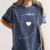 Teacher Red For Ed RedForEd Indiana Public Education Women's Comfort Colors T-Shirt Denim