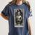 The Teacher Skeleton Tarot Card Women's Comfort Colors T-Shirt Denim The Teacher Skeleton Tarot Card Women's Comfort Colors T-Shirt Denim