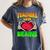 Teacher Teachers Love Brains Skeleton Hand Heart Halloween Women's Comfort Colors T-Shirt Denim