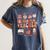 Teacher Thanksgiving Shirt Women One Thankful Teacher Fall Women's Comfort Colors T-Shirt Denim