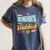 Teacher's Sidekick Teacher Assisting Teaching Assistant Women's Comfort Colors T-Shirt Denim