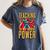 Teaching Is My Super Power Superhero Teacher Women's Comfort Colors T-Shirt Denim Teaching Is My Super Power Superhero Teacher Women's Comfort Colors T-Shirt Denim