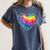 Teaching Is a Work Of Heart Tie Dye Hippie For Teacher For Men Women Girls Kids Women's Comfort Colors T-Shirt Denim