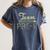 Team Pre-K Camo Pre-K Teacher Camouflage Women's Comfort Colors T-Shirt Denim