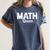 TeeArt Math Mathematics Queen Math Teacher Women's Comfort Colors T-Shirt Denim