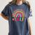 TGIF Teacher Appreciation Alphabet Thank God It's Friday For Men Women Girls Kids Women's Comfort Colors T-Shirt Denim
