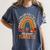 Thankful For My 5th Grade Turkeys Thanksgiving Teacher Women's Comfort Colors T-Shirt Denim