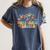 Third 3rd Grade Teacher Appreciation Teaching Wildflowers Women's Comfort Colors T-Shirt Denim
