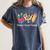 Tie Dye Hippie Peace Love Teach Teacher Appreciation Women's Comfort Colors T-Shirt Denim