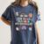 The Tired Teachers Department Retro Groovy Back To School Women's Comfort Colors T-Shirt Denim The Tired Teachers Department Retro Groovy Back To School Women's Comfort Colors T-Shirt Denim