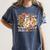 Trick Or Teach Groovy Teacher Halloween Floral Ghost Women's Comfort Colors T-Shirt Denim Trick Or Teach Groovy Teacher Halloween Floral Ghost Women's Comfort Colors T-Shirt Denim