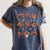 Turkey Squad Music Note Music Teacher Thanksgiving Women's Comfort Colors T-Shirt Denim