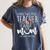 I Have Two Titles Teacher And Mom I Rock Them Both Floral Women's Comfort Colors T-Shirt Denim