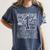 Typography 1st Grade Team Student Teacher Women's Comfort Colors T-Shirt Denim