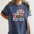 US History Teacher Boston Spilling The Tea Since 1773 Women's Comfort Colors T-Shirt Denim