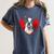 Valentine's Day Boston Terrier Dog Women's Comfort Colors T-Shirt Denim